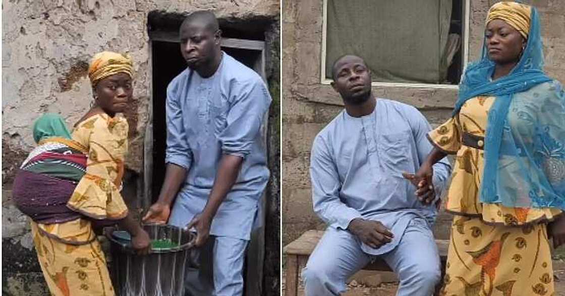 Woman gushes over liquid soap seller, blind husband, true love Woman gushes over liquid soap seller, blind husband, true love