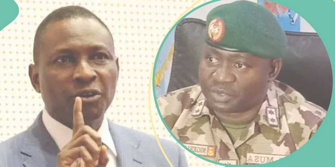 Yayin da tsaro ke kara ta'azzara, rundunar soji ta bukaci taimako daga EFCC Yayin da tsaro ke kara ta'azzara, rundunar soji ta bukaci taimako daga EFCC