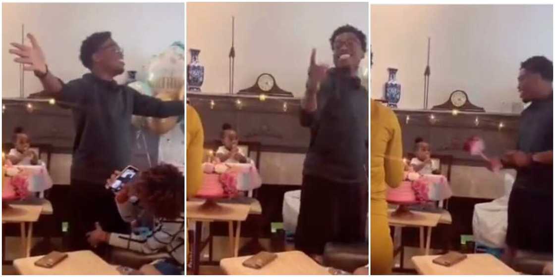 Cute Moment Young Man got His Family Members to Sing for His Kid on Birthday Melt Hearts, Many React Cute Moment Young Man got His Family Members to Sing for His Kid on Birthday Melt Hearts, Many React