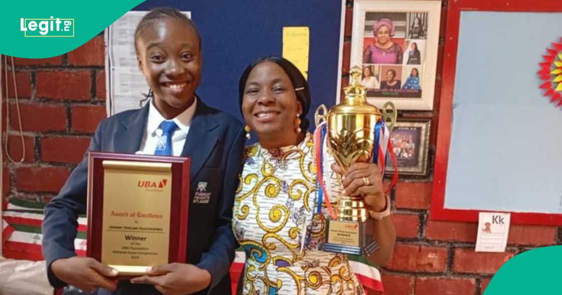 Man reacts as 16-year-old girl wins UBA Foundation's National Essay Competition