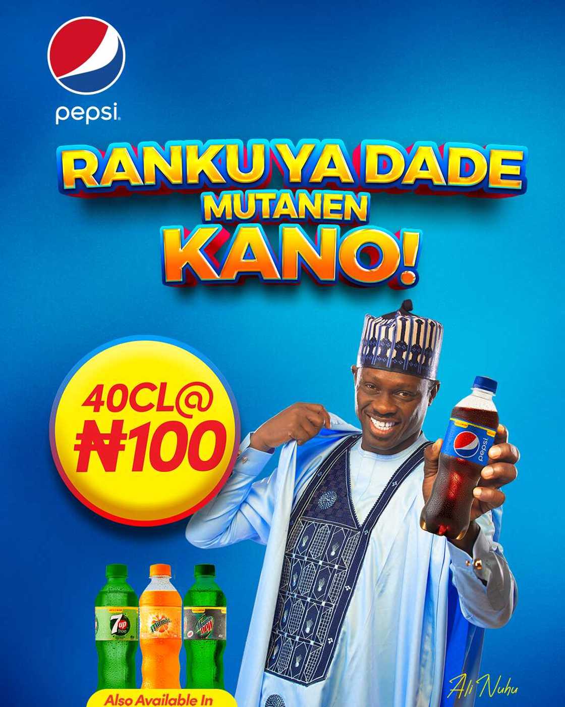 Pepsi Now Launches 40CL Bottles in Kano State @ N100 Only Pepsi Now Launches 40CL Bottles in Kano State @ N100 Only