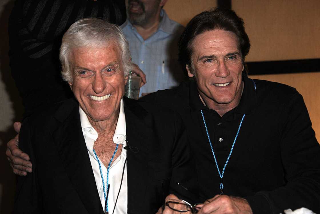 Actors Dick Van Dyke and Barry Van Dyke at The Westin Hotel LAX