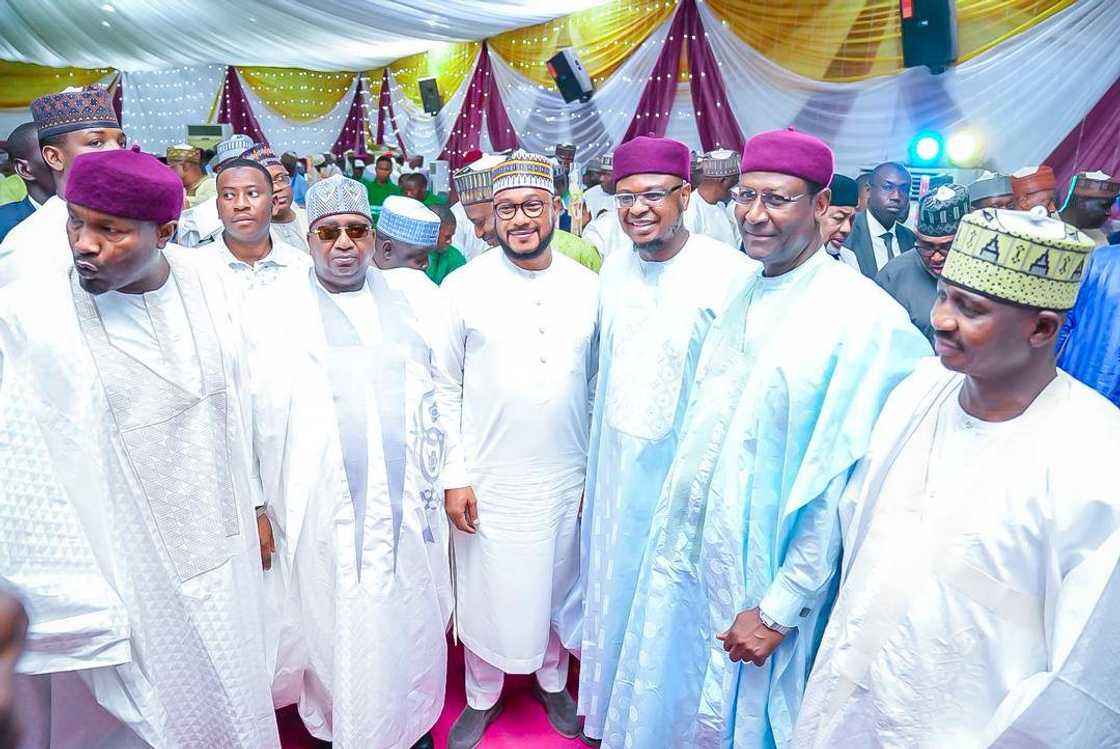 Gwamnoni wajen daurin auren 'ya'yan gwamna Babagana Zulum Gwamnoni wajen daurin auren 'ya'yan gwamna Babagana Zulum