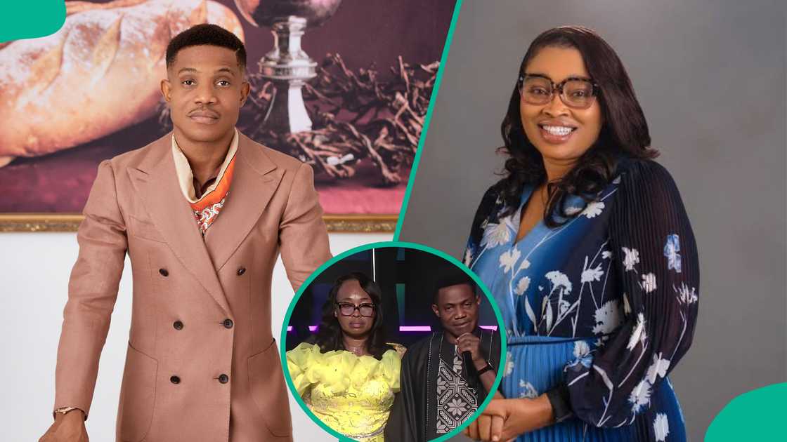 Pastor Jerry Eze speaks about his "mother" in church and praised her