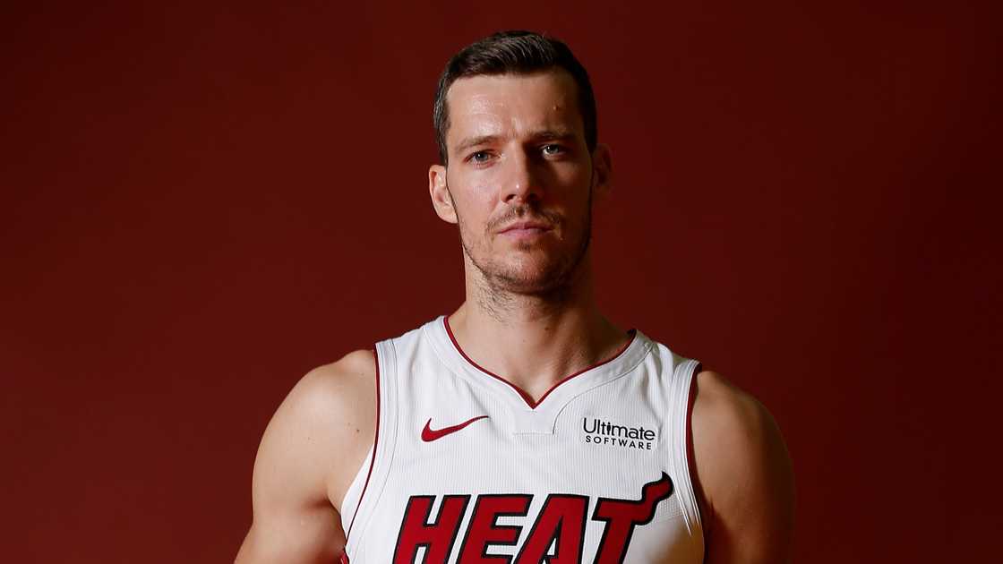 Goran Dragic of the Miami Heat poses for a portrait Goran Dragic of the Miami Heat poses for a portrait