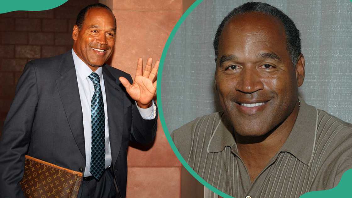 O.J. Simpson in Las Vegas and Edison, New Jersey. O.J. Simpson in Las Vegas and Edison, New Jersey.