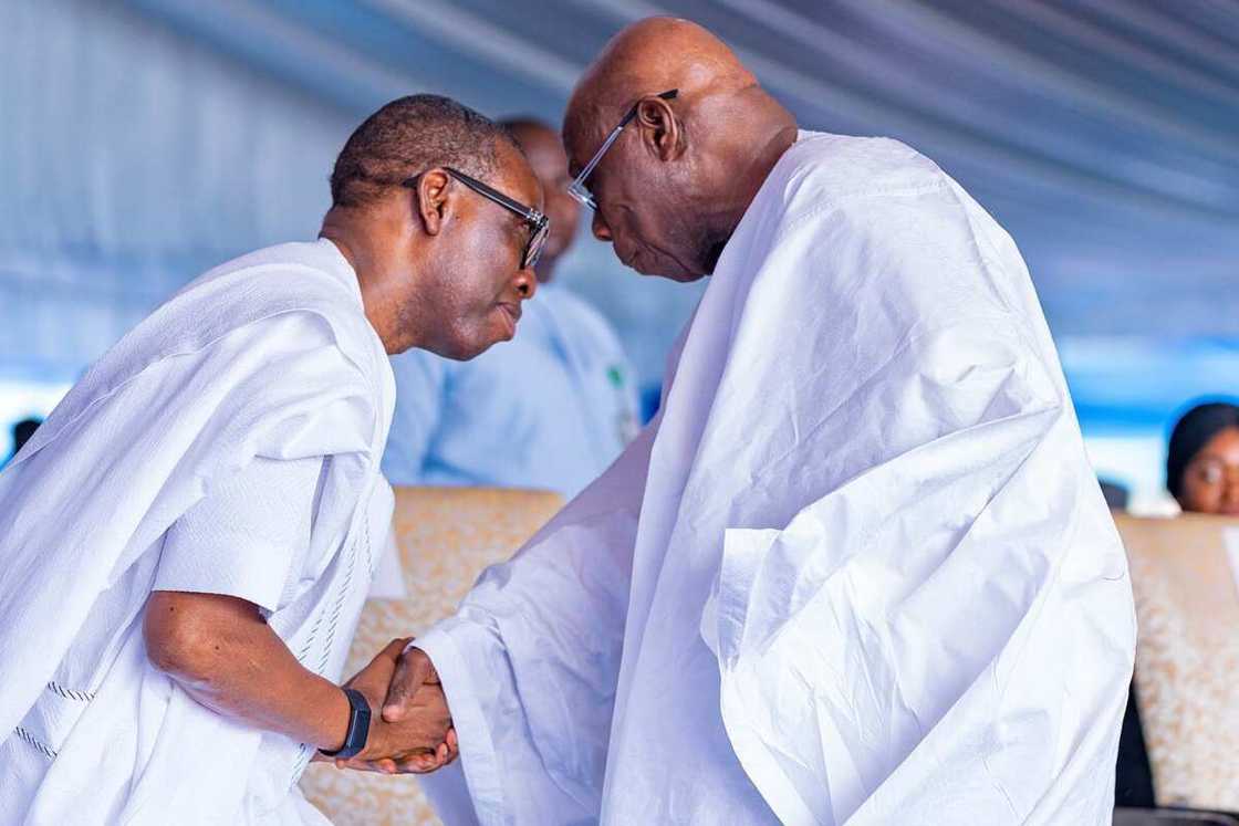 Governor Ifeanyi Okowa salutes ex-President Olusegun Obasanjo at 85 Governor Ifeanyi Okowa salutes ex-President Olusegun Obasanjo at 85
