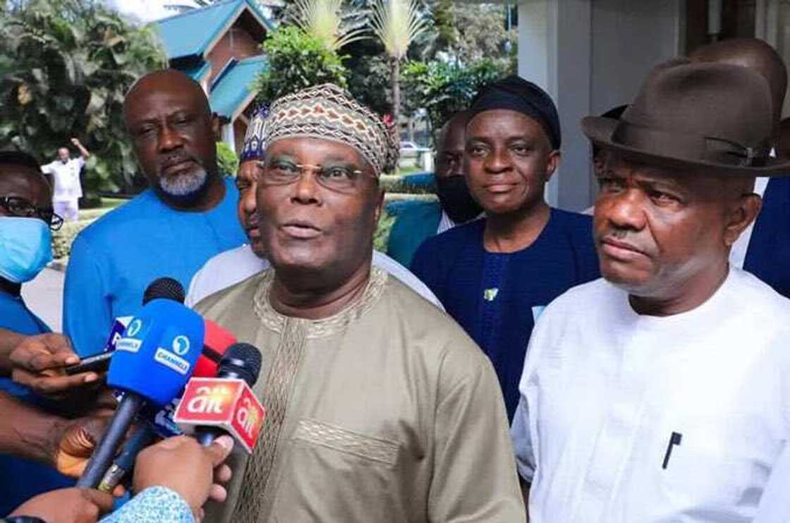 Atiku Abubakar, Governor Nyesom Wike, 2023 election, PDP