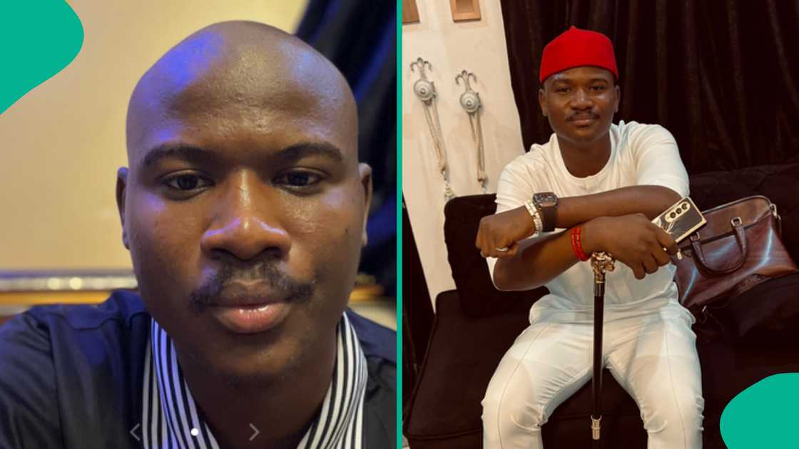 Man shares video of how Ibom Air hostess reacted when he joked with her during flight