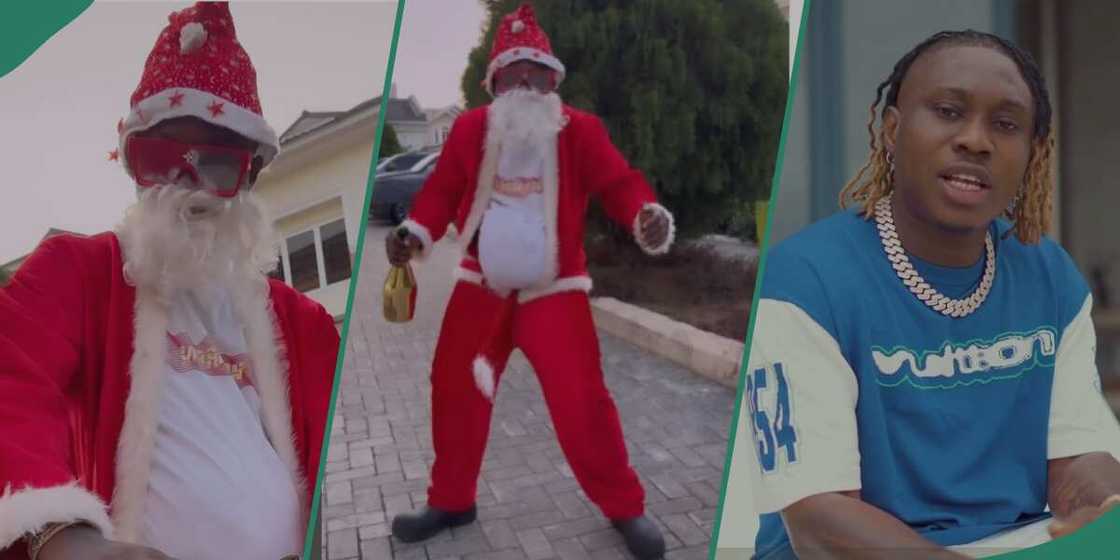 Zlatan Ibile in Santa Claus outfit Zlatan Ibile in Santa Claus outfit