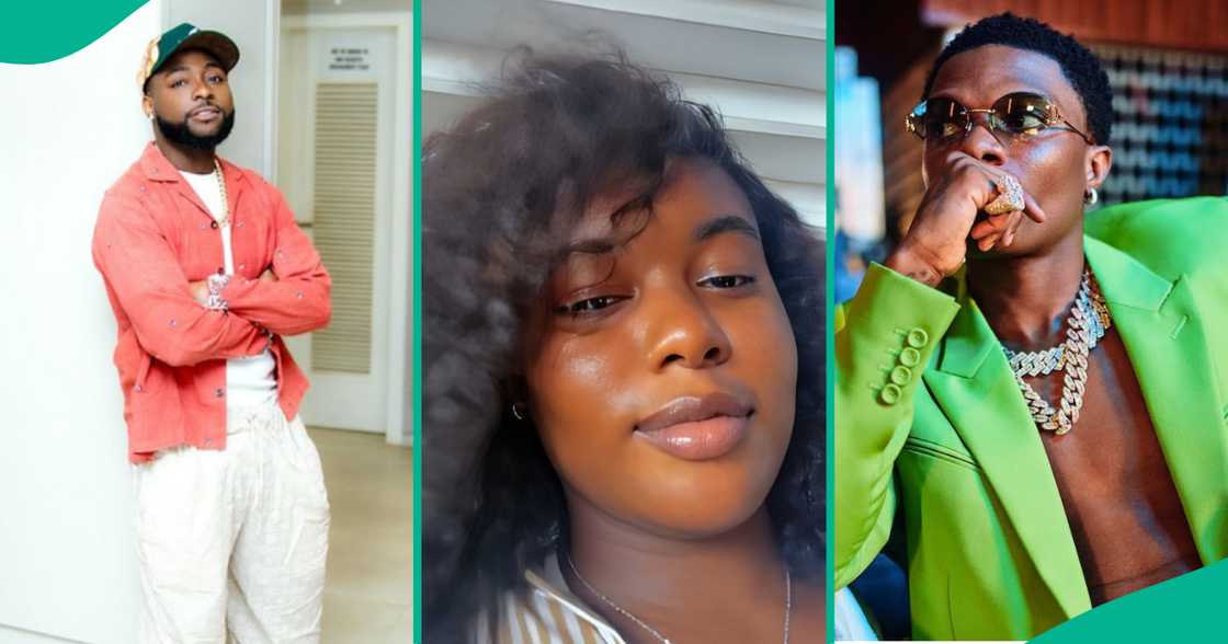 Davido gifts female fan ₦5 million to fix her hair after Wizkid's supporter begged him for help. Davido gifts female fan ₦5 million to fix her hair after Wizkid's supporter begged him for help.