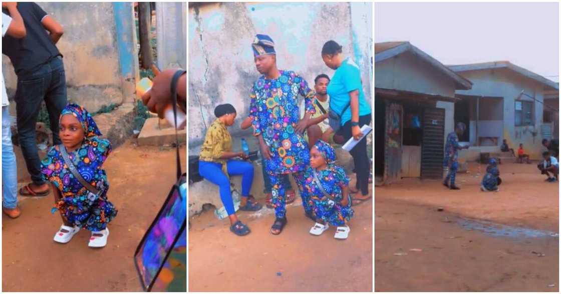 Nigerian man, small-sized lady Nigerian man, small-sized lady