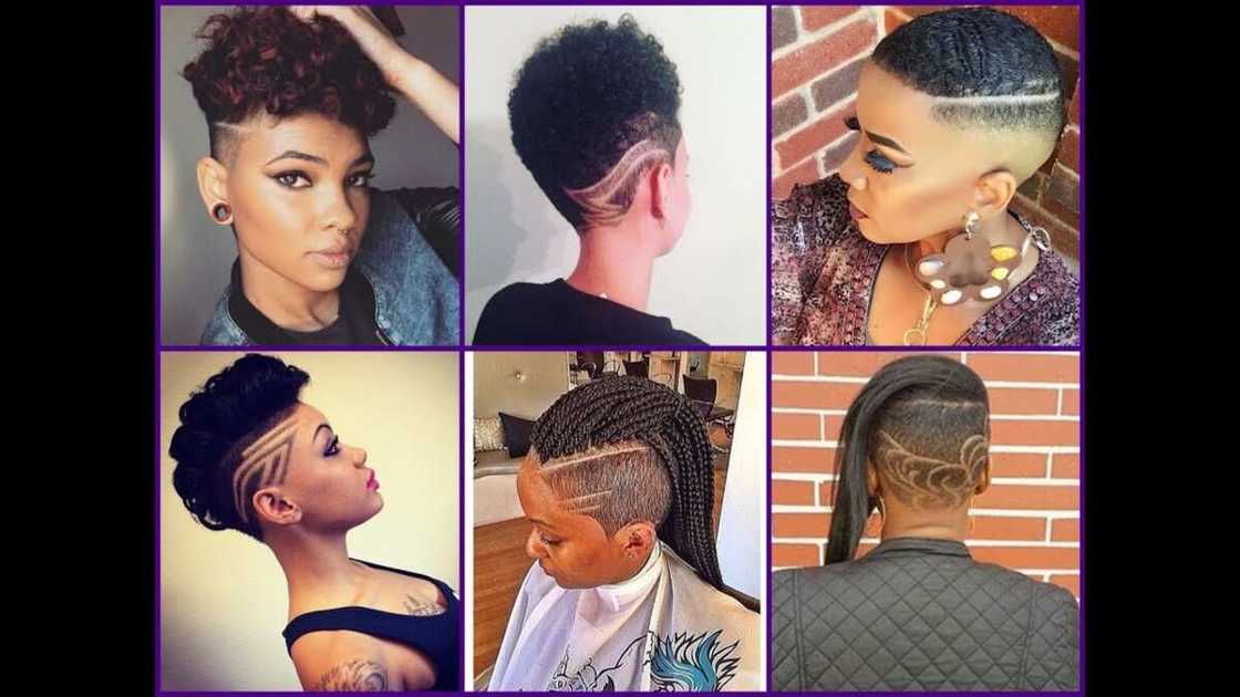 Short bob braids with shaved sides