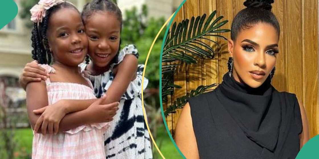 BBNaija star Venita and her daughters BBNaija star Venita and her daughters