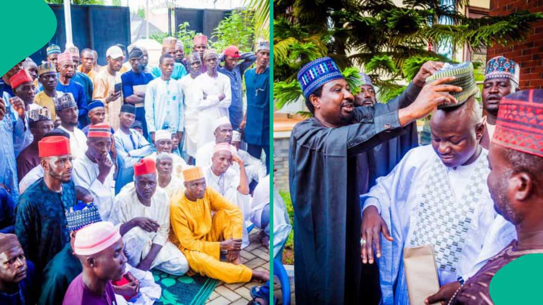 Barau Jibrin yayin karbar 'yan NNPP zuwa APC a Abuja