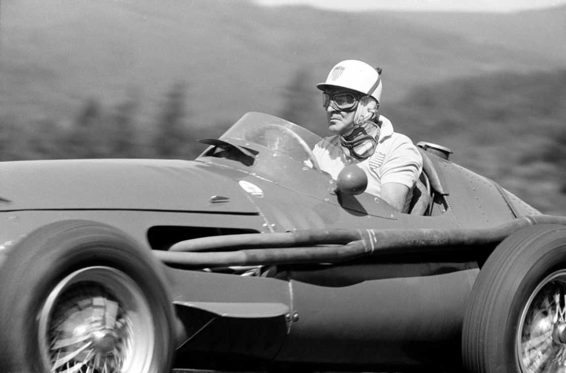 Harry Schell driving his Maserati 250F in 1957 Harry Schell driving his Maserati 250F in 1957