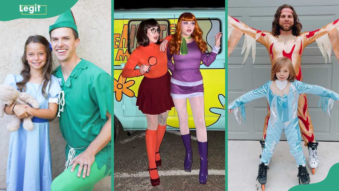 Tinkerbell and Wendy (L). Daphne and Velma (C). Chazz Michael& Jimmy MacElroy (R) costumes Tinkerbell and Wendy (L). Daphne and Velma (C). Chazz Michael& Jimmy MacElroy (R) costumes