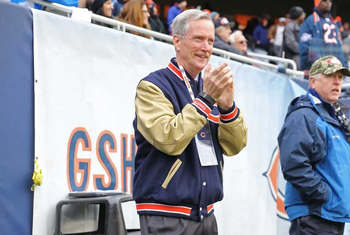 George McCaskey before the game against the Tennessee Titans