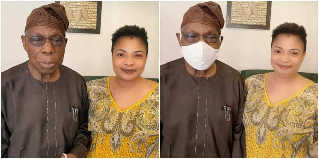 Nigerians bash actress Laide Bakare as she shares photos from her meeting with ex-president Obasanjo Nigerians bash actress Laide Bakare as she shares photos from her meeting with ex-president Obasanjo