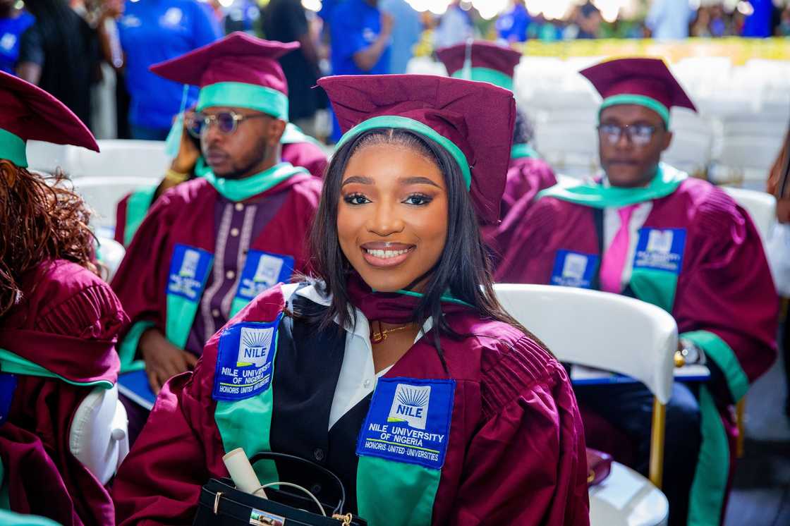 Nile University of Nigeria students celebrating academic achievements Nile University of Nigeria students celebrating academic achievements