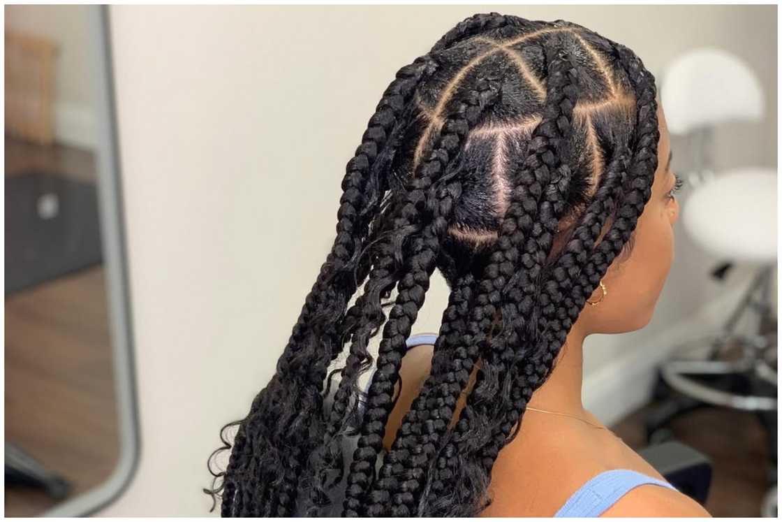 Jumbo boho box braids Jumbo boho box braids