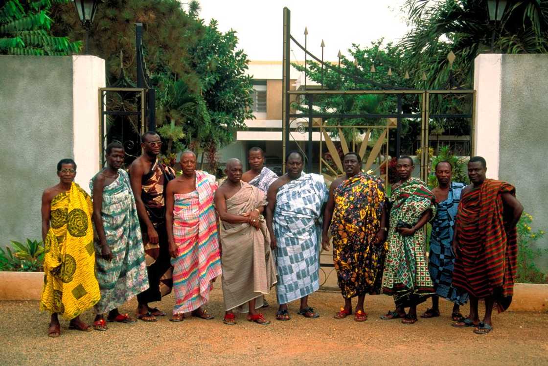 The Royal Court of the king of the Ashanti. The Royal Court of the king of the Ashanti.