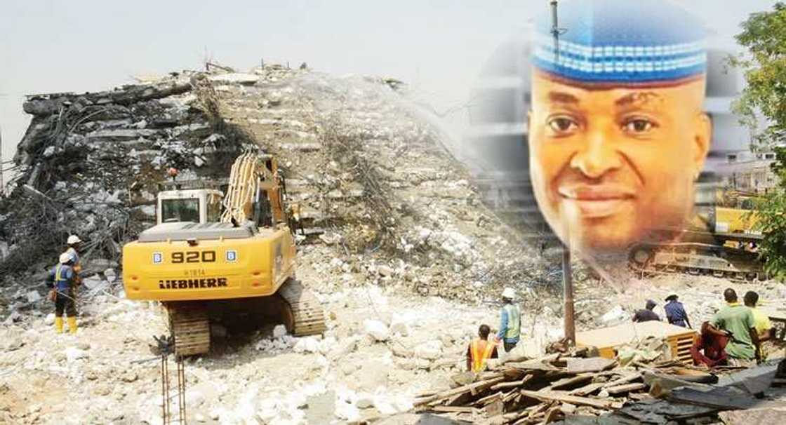 Ginin da ya kife a Legas Ginin da ya kife a Legas