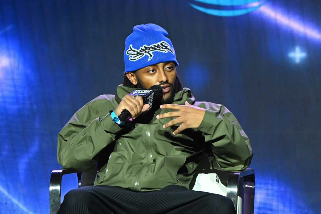 Rapper Amine in Atlanta, Georgia. Rapper Amine in Atlanta, Georgia.