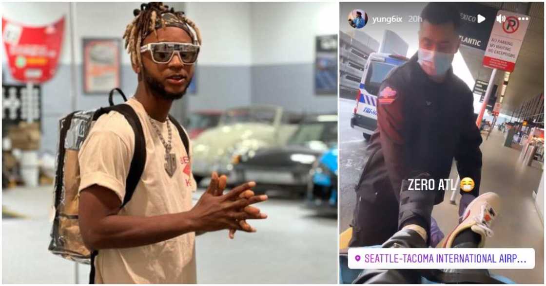 Rapper Yung6ix's accident