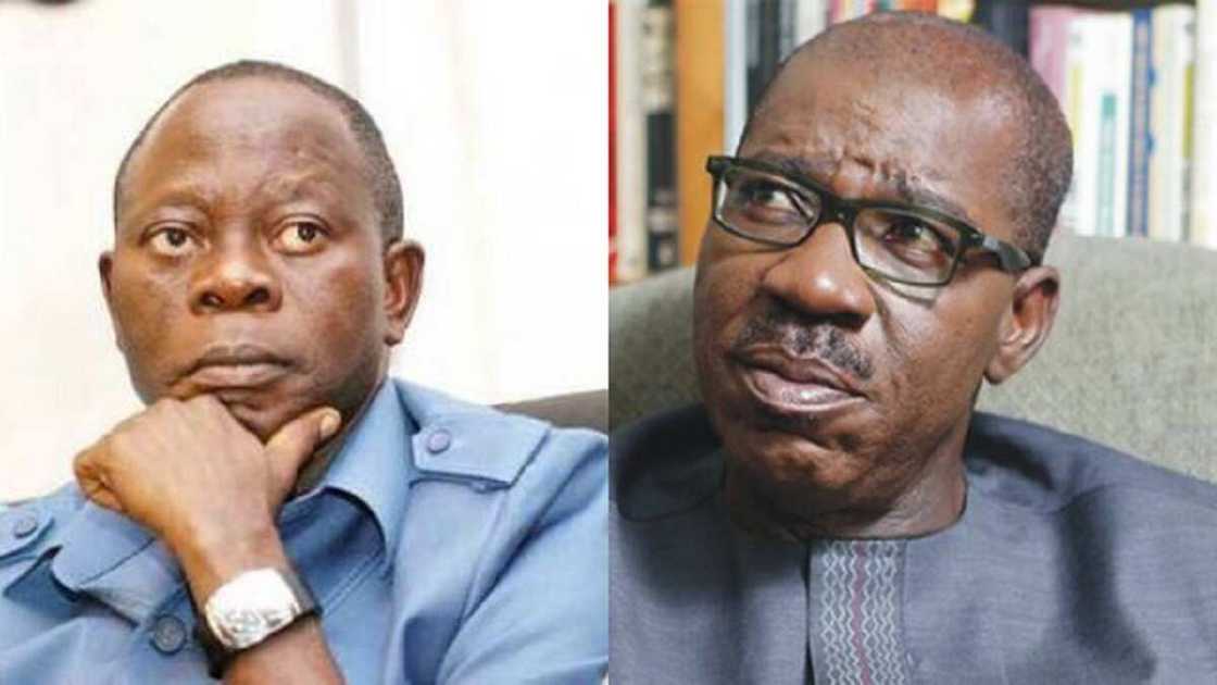 Zaben Edo: Obaseki ya ya alwashin gasa wa Oshiomhole aya a hannu Zaben Edo: Obaseki ya ya alwashin gasa wa Oshiomhole aya a hannu