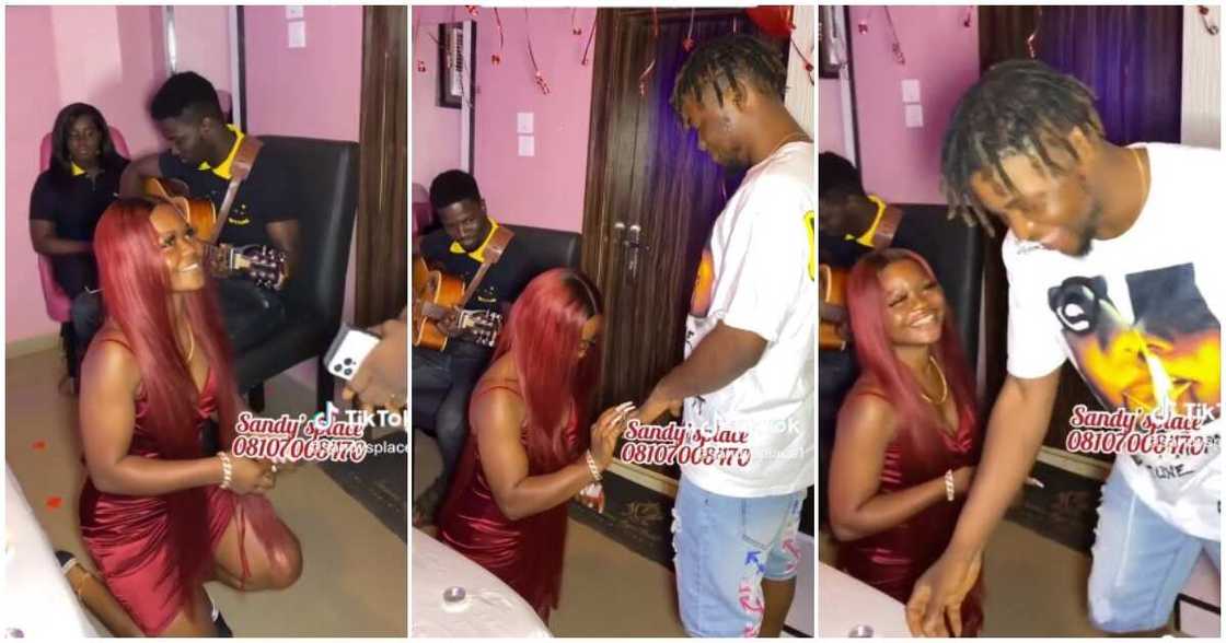 Nigerian lady proposes to man, Nigerian lady kneels and proposes to man Nigerian lady proposes to man, Nigerian lady kneels and proposes to man