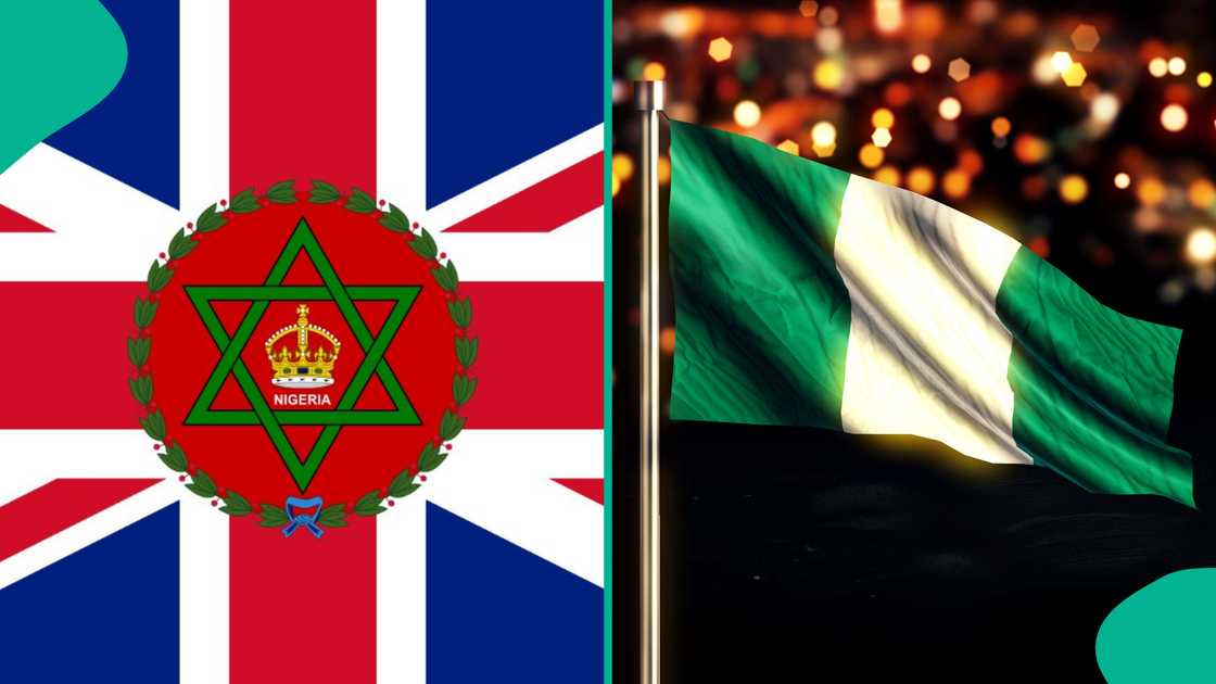 A glimpse of Nigerian flag before independence. A glimpse of Nigerian flag before independence.