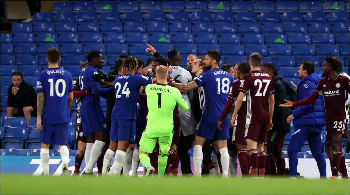 Champions League Fears As Chelsea Receive Heavy Fine After Brawl With Leicester Amid Fears of Points Deduction Champions League Fears As Chelsea Receive Heavy Fine After Brawl With Leicester Amid Fears of Points Deduction