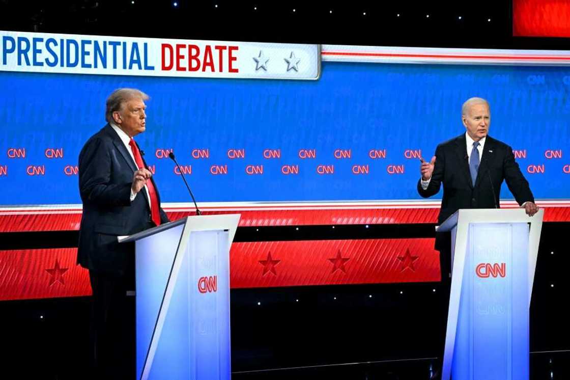 Donald Trump said Joe Biden had done a "poor job" on the economy Donald Trump said Joe Biden had done a "poor job" on the economy