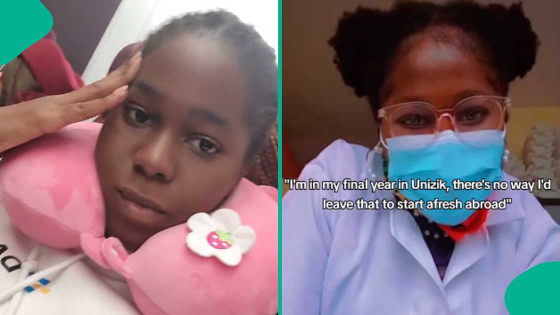 Video as UNIZIK student relocates abroad to study nursing, abandons her studies in her final year