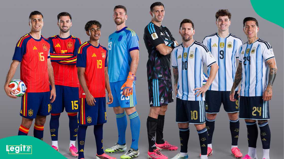 FIFA World Cup 2026 Final match photo pose between Spain and Argentina. Photo by FIFA FIFA World Cup 2026 Final match photo pose between Spain and Argentina. Photo by FIFA
