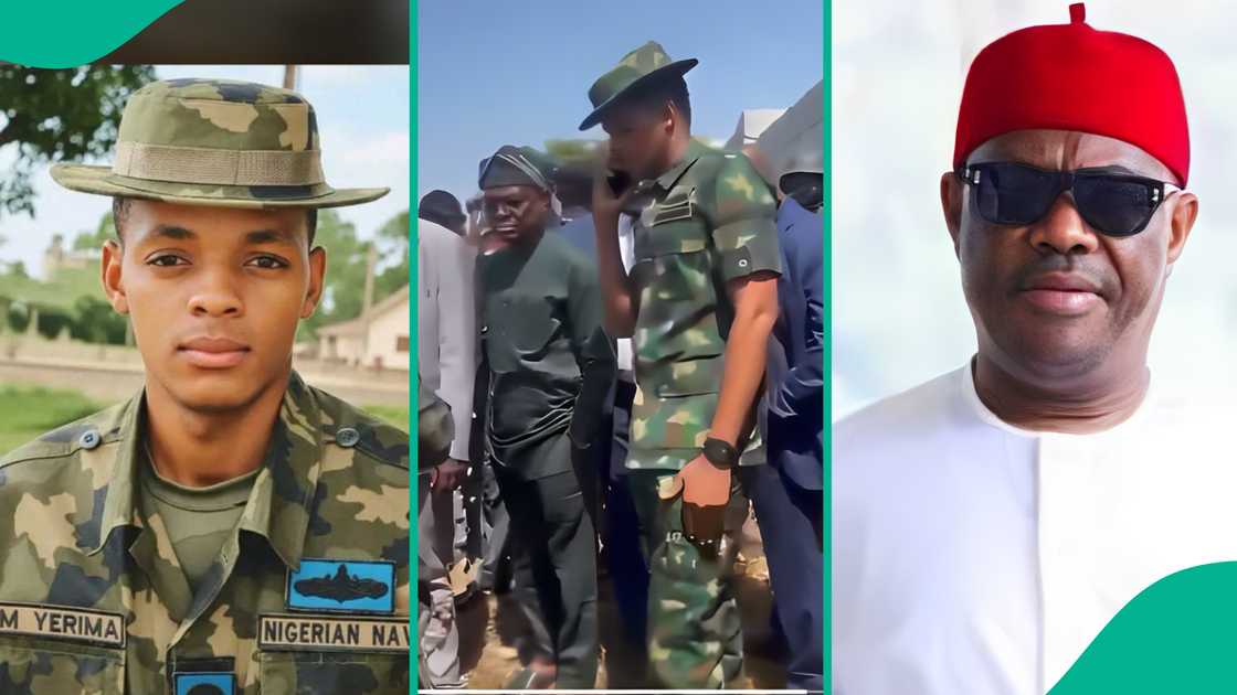 Lady shares video of Wike's confrontation with military officer.
