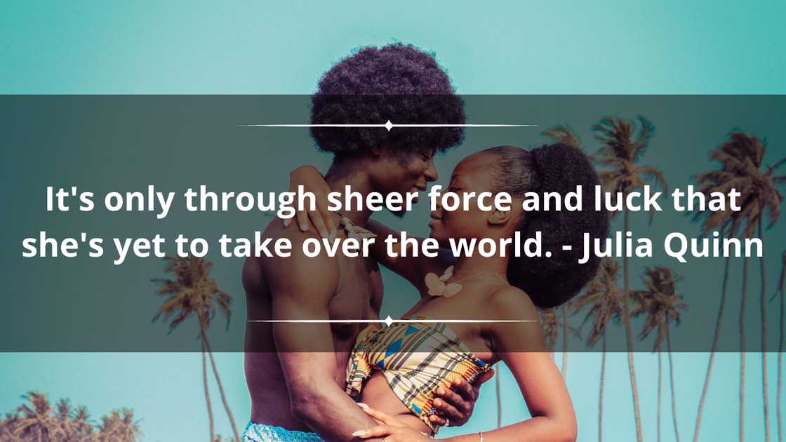 A couple having fan and a beautiful message and quote for your girlfriend