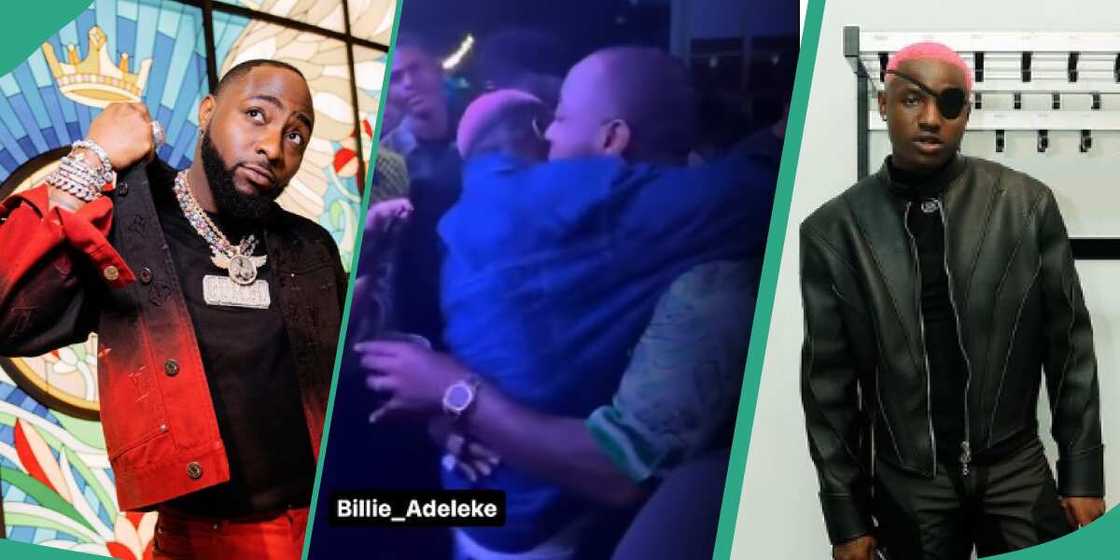 Davido carries Ruger at event. Davido carries Ruger at event.