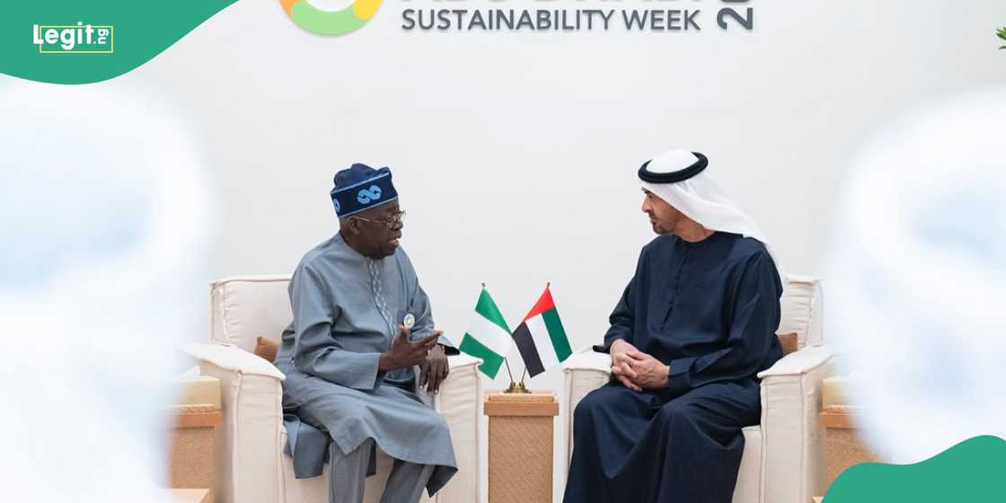President Bola Tinubu returns to Nigeria after attending the Abu Dhabi Sustainability Week President Bola Tinubu returns to Nigeria after attending the Abu Dhabi Sustainability Week