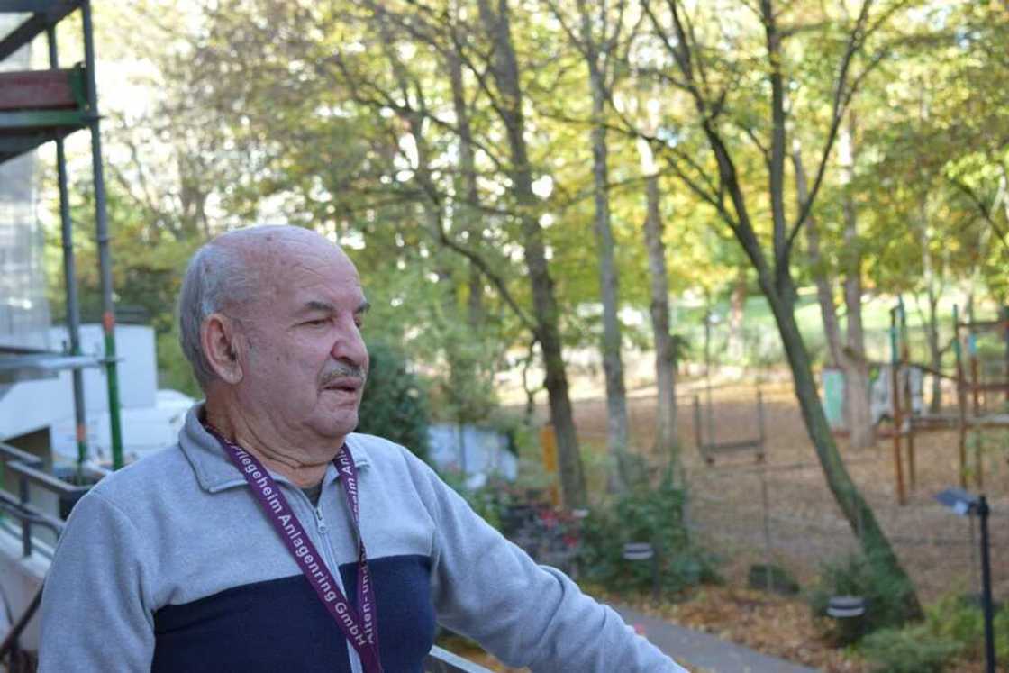 Holocaust survivor Borys Shyfrin at his care home in Germany