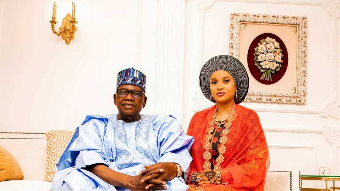 Senator Goje shows off his new wife, Aminatu Dahiru Binani Senator Goje shows off his new wife, Aminatu Dahiru Binani