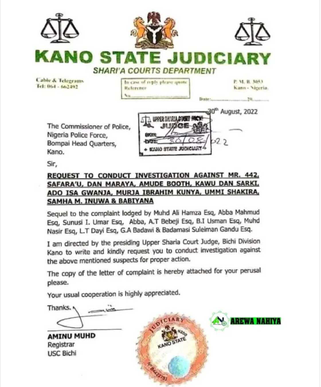 Takardar kotu Takardar kotu