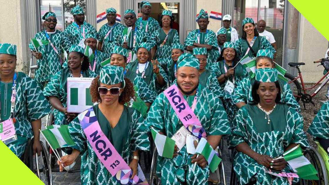 Team Nigeria, Paralympics, France, Olympics, Opening Ceremony Team Nigeria, Paralympics, France, Olympics, Opening Ceremony