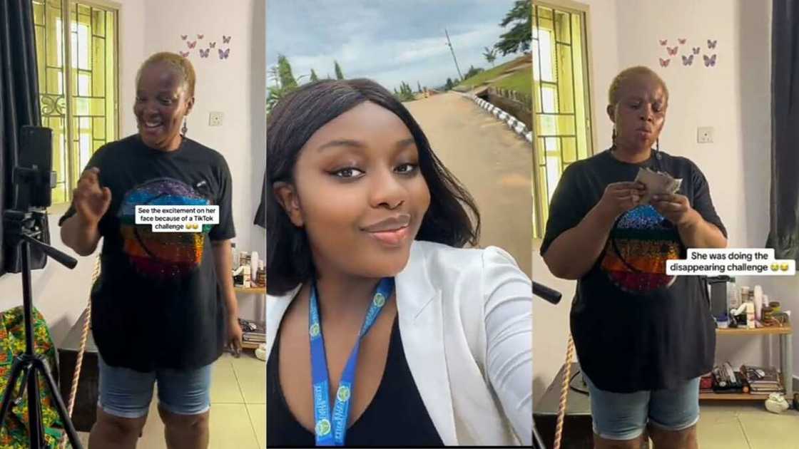 Photo of mother and daughter capturing TikTok video moment Photo of mother and daughter capturing TikTok video moment