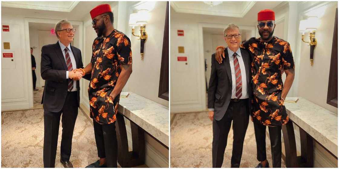 Ebuka and Bill Gates Ebuka and Bill Gates