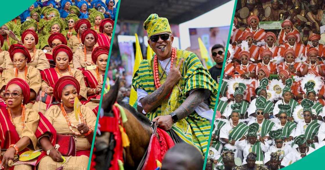 Video of age groups and horse riding at the 2023 Ojude Oba Festival