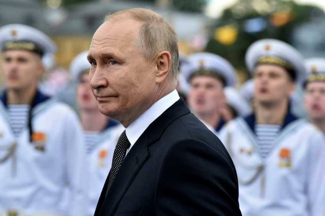 Russian President Vladimir Putin dismisses Ukrainian nationhood as a historical fallacy Russian President Vladimir Putin dismisses Ukrainian nationhood as a historical fallacy
