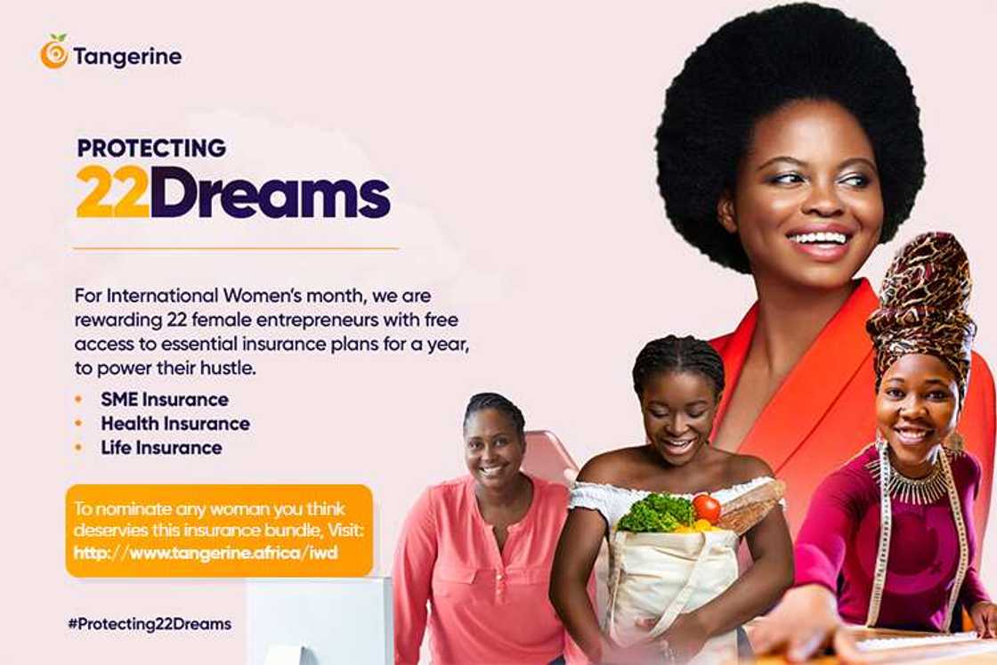 Tangerine Africa is Protecting Female-Owned Business with Free Insurance Cover, #Protecting22Dreams Tangerine Africa is Protecting Female-Owned Business with Free Insurance Cover, #Protecting22Dreams