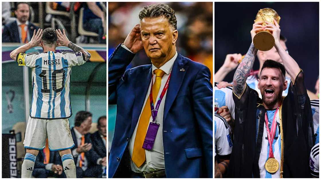 Louis Van Gaal, Lionel Messi, 2022 World Cup, Argentina, Netherlands, FIFA Louis Van Gaal, Lionel Messi, 2022 World Cup, Argentina, Netherlands, FIFA